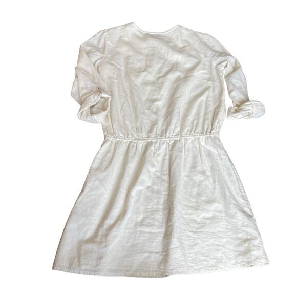 Massimo Dutti Girls Ivory Dress Lined Long Sleeve Size 13-14 Years - Picture 2 of 10